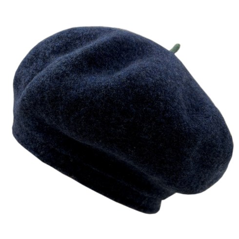 navy plain beret